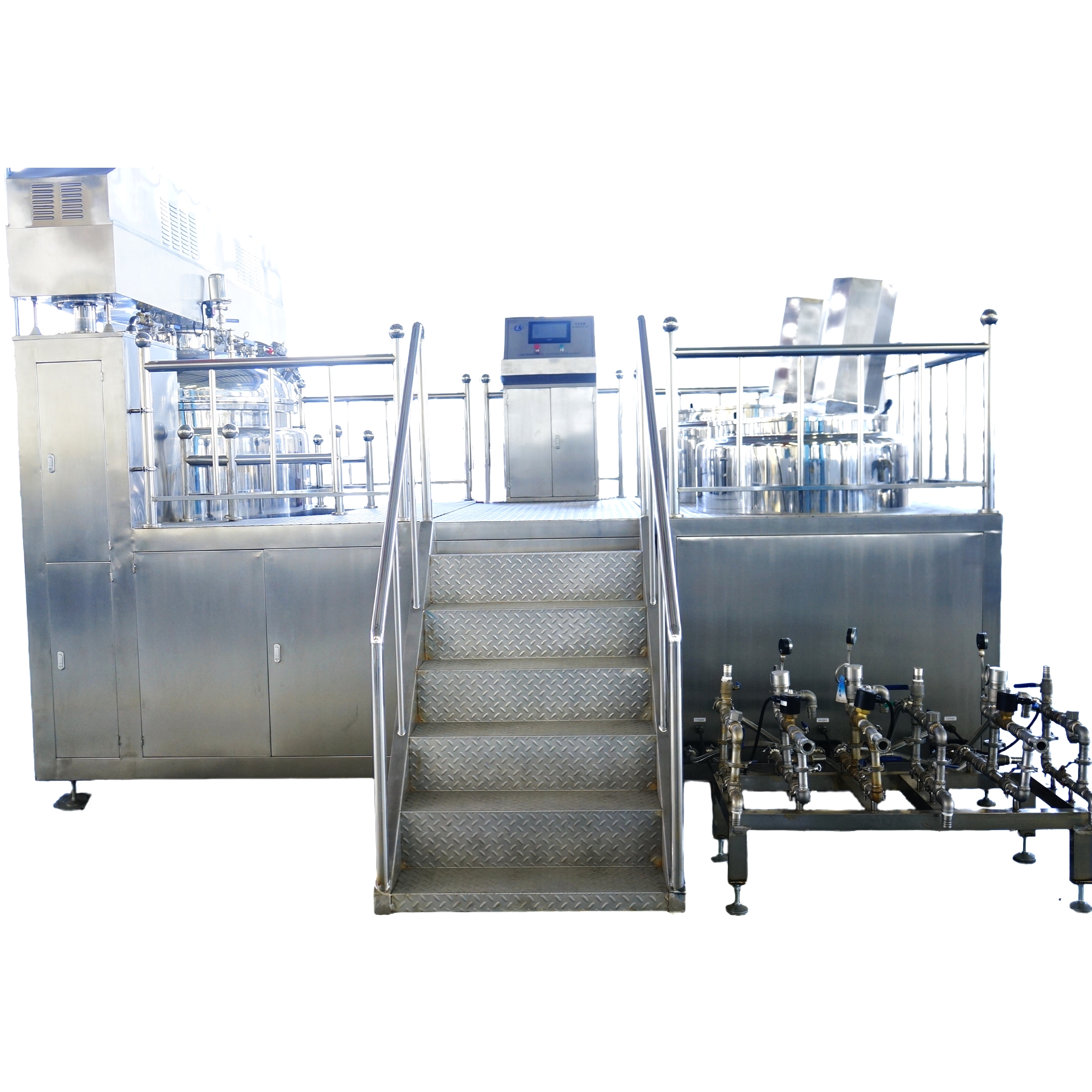 Unidade emulsificante de homogeneização a vácuo 1000L