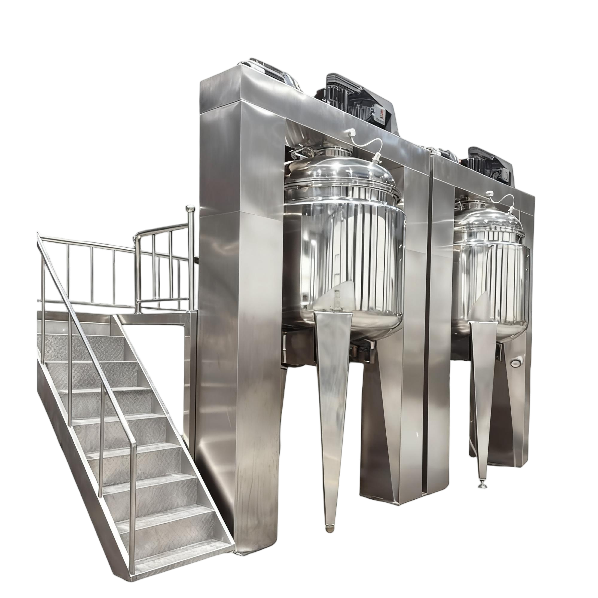 Unidade emulsificante a vácuo vertical 1000L