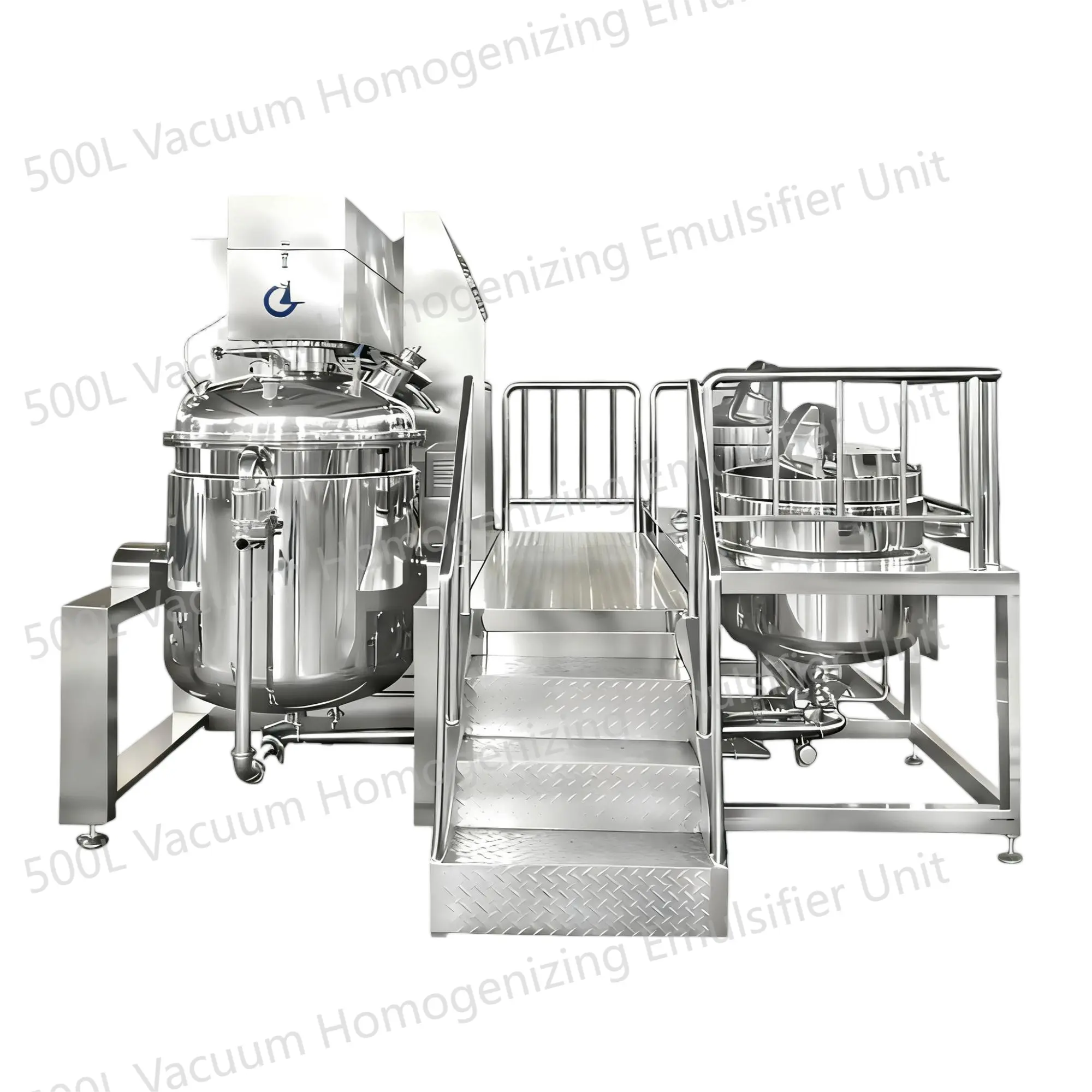 Unidade emulsificante de homogeneização a vácuo 500L