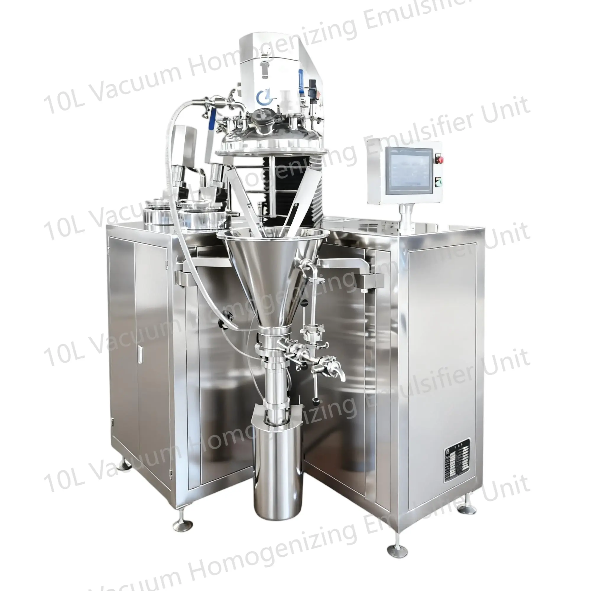 Unidade emulsificante de homogeneização a vácuo 10L